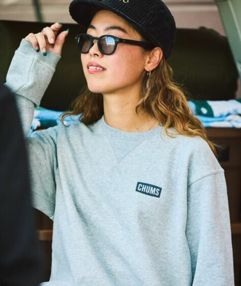 Chums back print crew neck sweatshirt