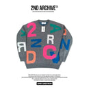 【一口價$399/件】🇰🇷韓國直送🇰🇷 2ND ARCHIVE Alphabet Logo Knit Sweater 2ND ARCHIVE