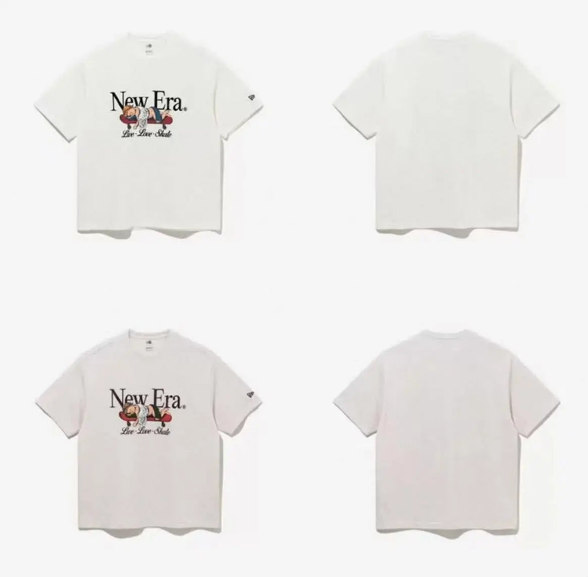 韓國直送New Era Live Love Skate Tee