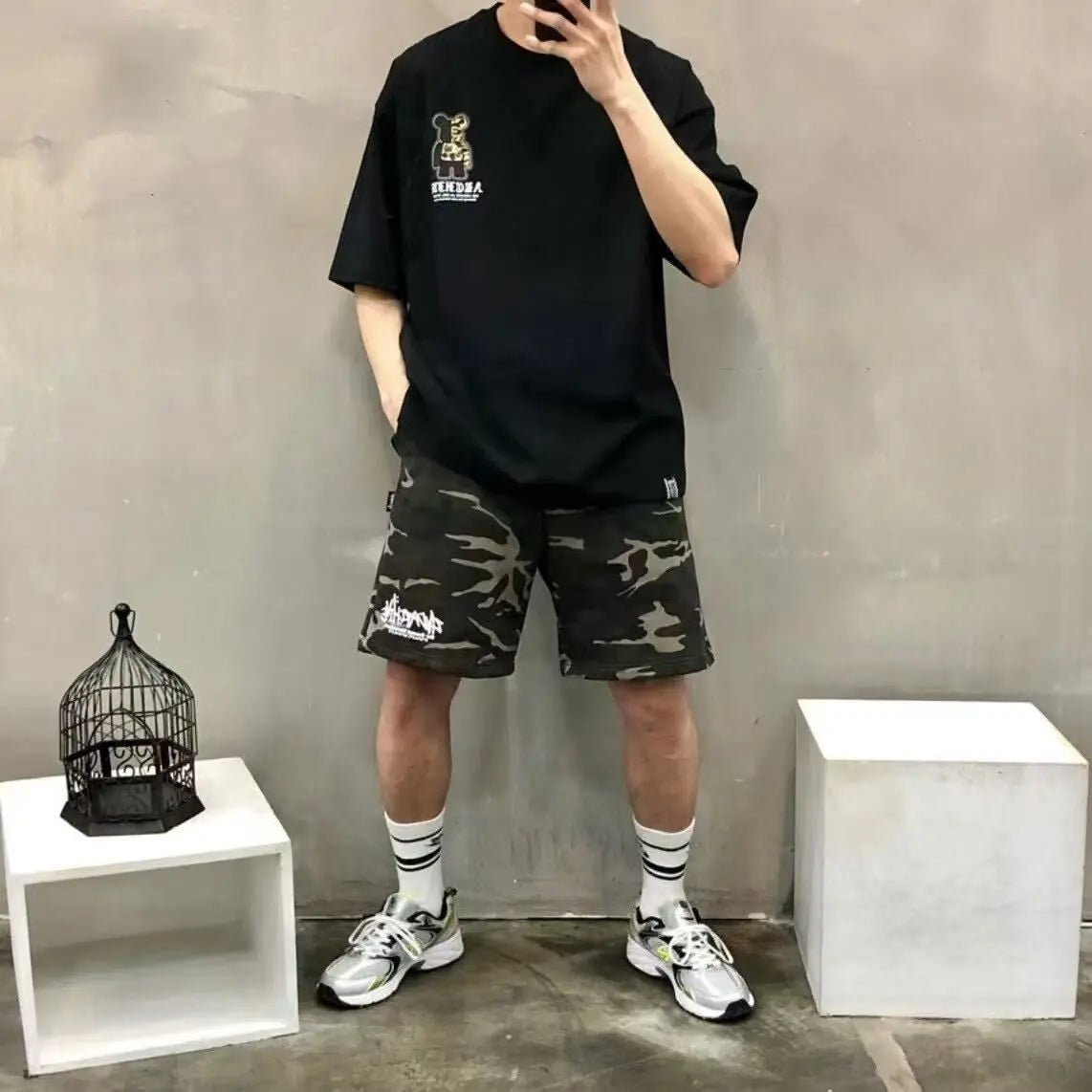 韓國直送 2ND ARCHIVE Camo Signature Logo Shorts HLY & CHOCCICO