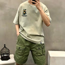 韓國直送 2ND ARCHIVE Dinosaur Terry Bear Graffiti T-shirt APM 537 BOWL