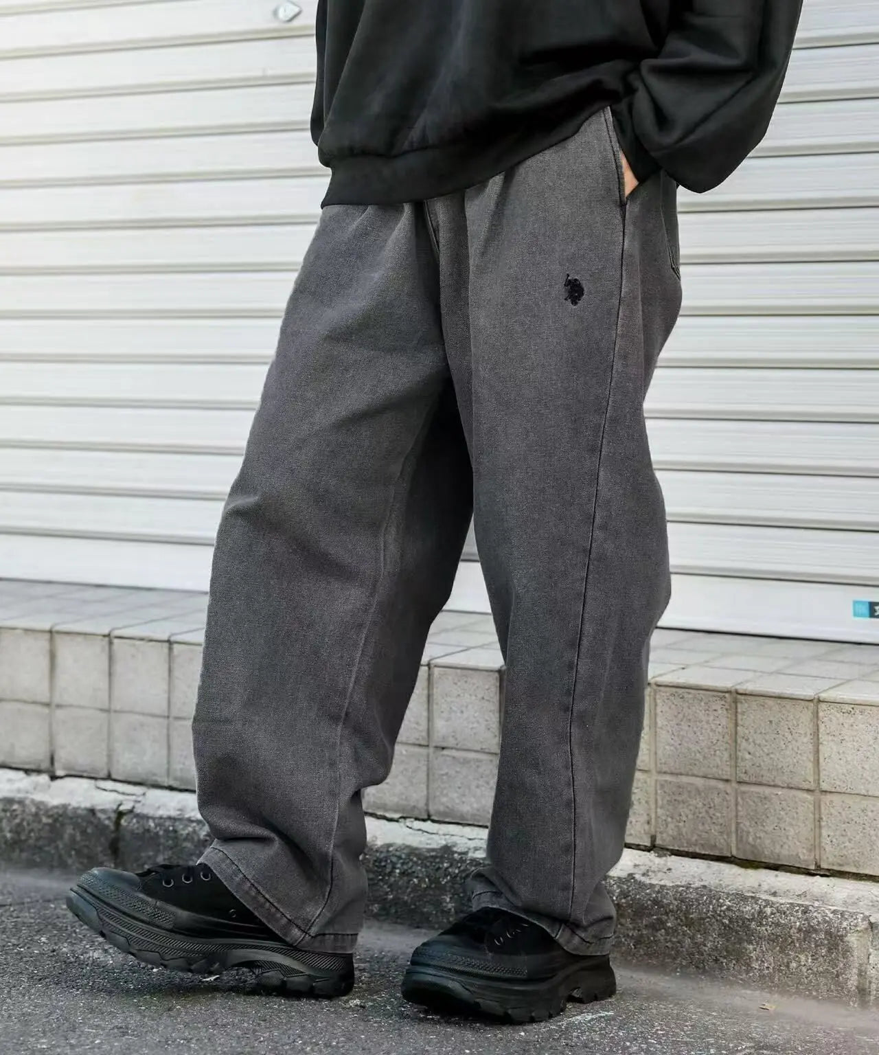 日本直送U.S. POLO ASSN Logo Embroidery Balloon Silhouette Chef Pants RANAN