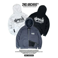 韓國直送🇰🇷 2ND ARCHIVE SG Logo Two Way Hood Zip-up 2ND ARCHIVE