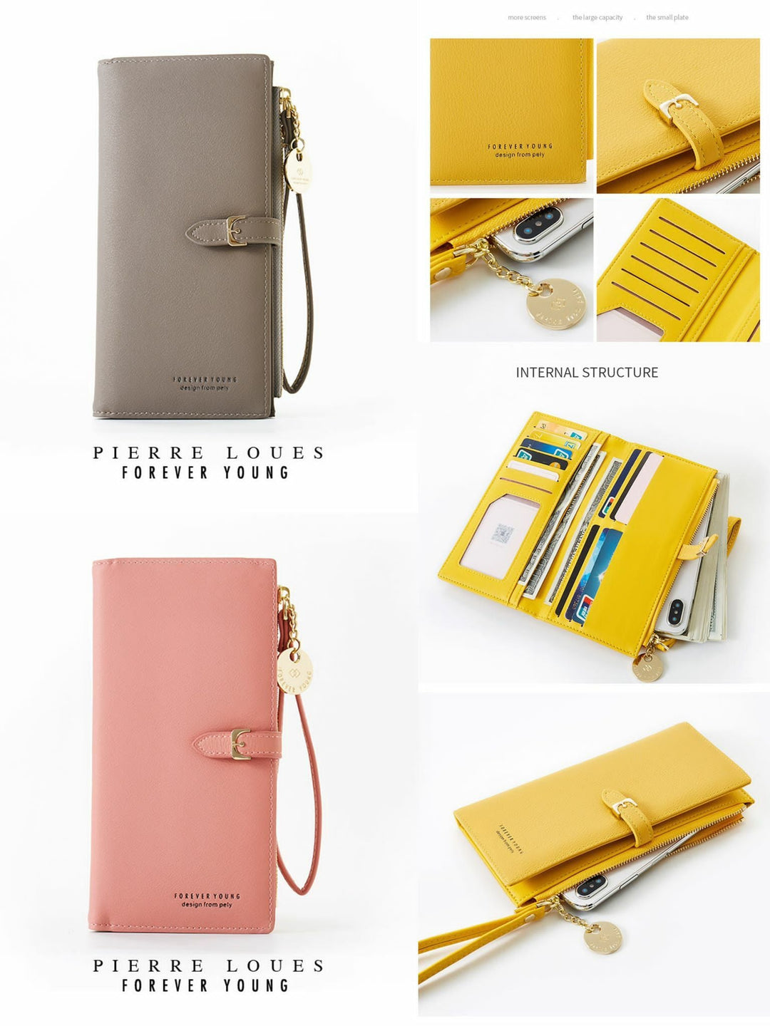 日本Pierre Loues 熱銷品牌 多功能翻蓋長款銀包👛