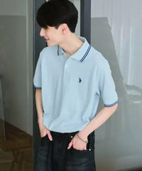 日本直送USPOLO Line Polo Shirt WEGO LADY'S