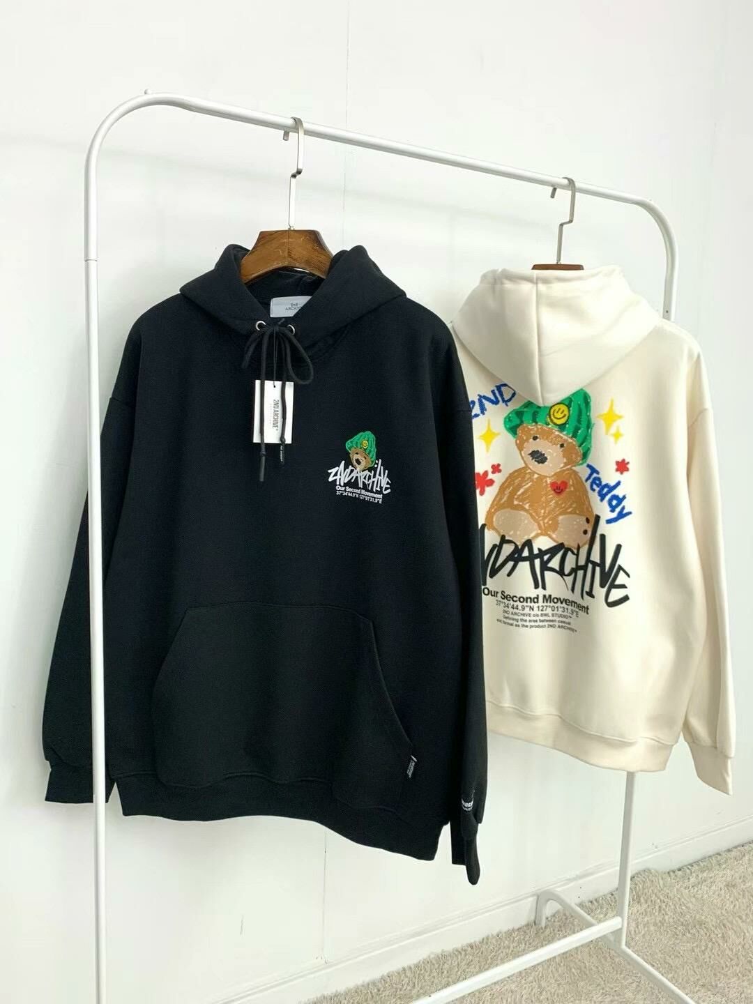 【一口價$390/件】🇰🇷韓國直送🇰🇷 2ND ARCHIVE Crayon Bear Hoodie 2ND ARCHIVE