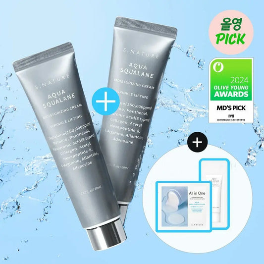 🌟 韓國 S.Nature 角鯊烷保濕面霜60ml x2支 🌟 FOLLOW ME MEDIA MARKETING LIMITED