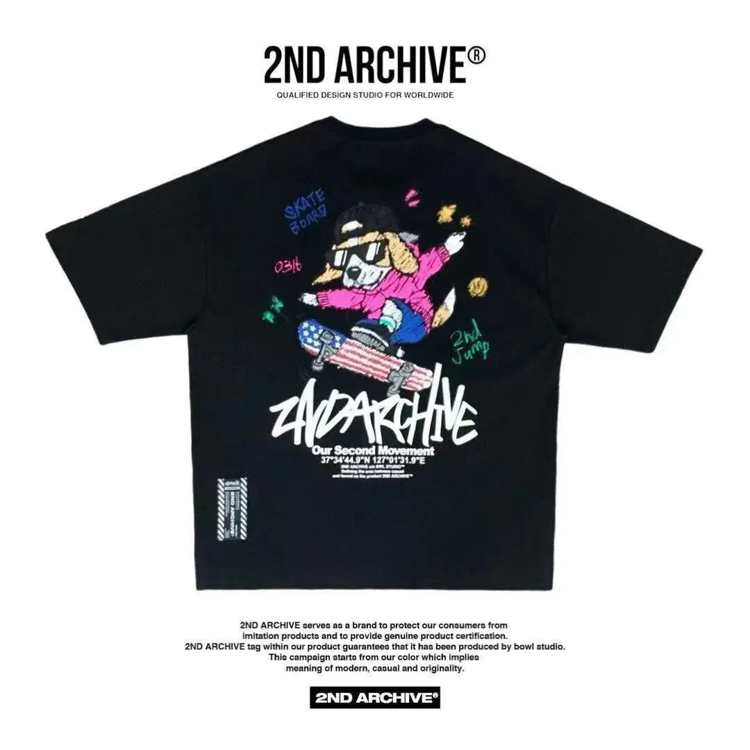 韓國直送 2ND ARCHIVE Board Beagle Crayon Tee APM 537 BOWL