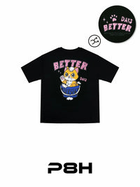 韓國直送 PLUS 82 HIYA Crayon Bubble Cat Short Sleeve HLY & CHOCCICO