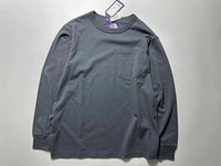 TNF PURPLE 7oz Long Sleeve Pocket Tee -6 Color Jiyan store