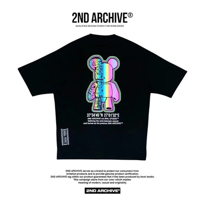 【一口價$277/件】🇰🇷韓國直送🇰🇷 2ND ARCHIVE Half Bear  T-shirt - 4 Color