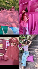 Valentino 最新少女心💕Tote Pink Lady 色 COCO