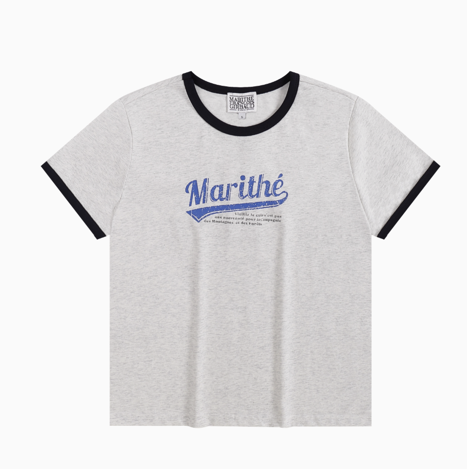 MARITHE FRANCOIS GIRBAUD VINTAGE BASEBALL RINGER TEE HLY & CHOCCICO