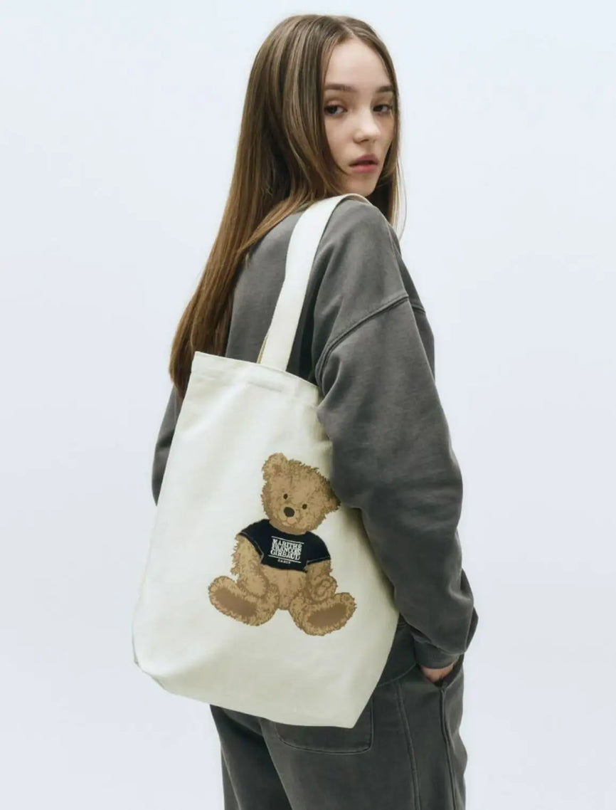 韓國直送MARITHE DOODLE BEAR ECO BAG