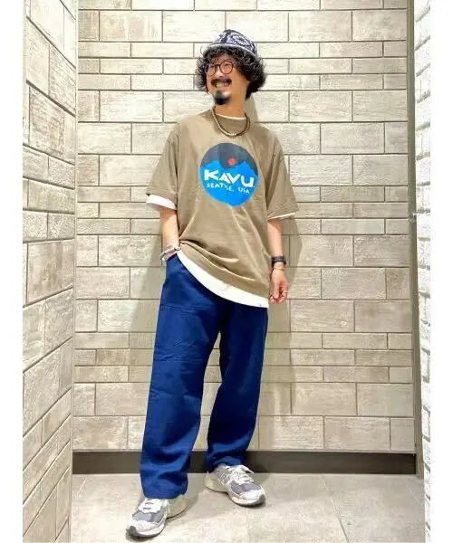日本直送KAVU  Mount Logo Tee