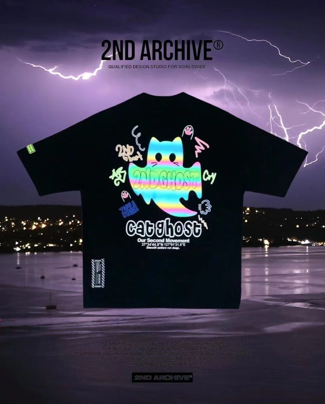 韓國直送🇰🇷 2ND ARCHIVE 2nd Ghost T-shirt - 4 Color