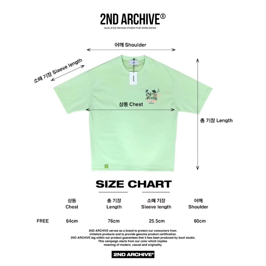 【一口價$277/件】🇰🇷韓國直送🇰🇷 2ND ARCHIVE Pink Flower Cat T-shirt - 4 Color
