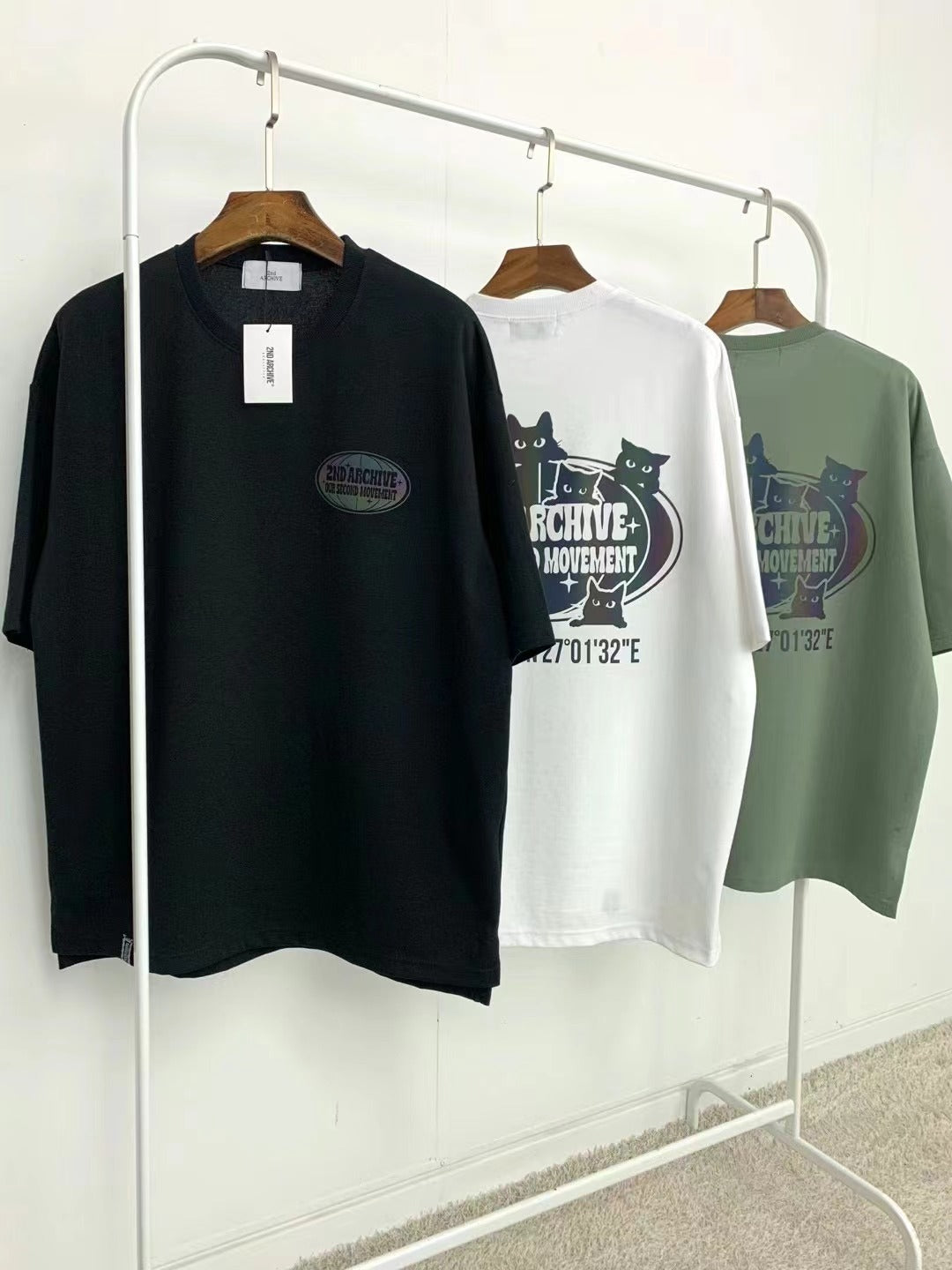 【一口價$298/件】🇰🇷韓國直送🇰🇷 2ND ARCHIVE Black Cat T-shirt -3 Color