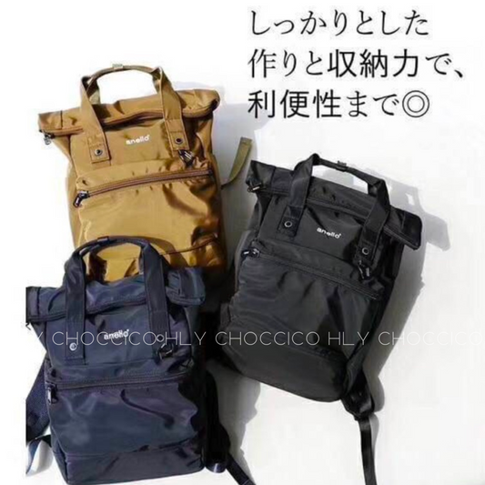 【一口價$288/個】日本🇯🇵Anello urban street 前折式防水背囊 |大容量|折蓋式| 輕重量| 防水| (大廠)