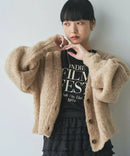 日本直送Coen Melange brushed short knit cardigan HANNA