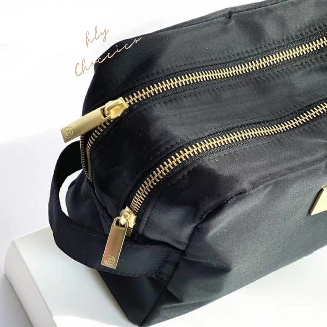🖤 Chanel VIP禮品 🖤  大容量化妝袋  ‼️有盒‼️