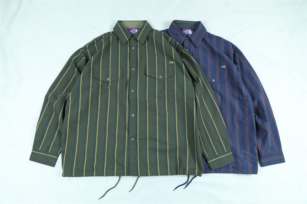 TNF Purple Label Regimental Stripe Field Shirt 紫標間條長䄂恤衫 - HLY & CHOCCICO