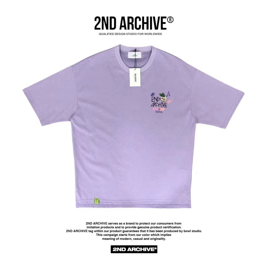 【一口價$277/件】🇰🇷韓國直送🇰🇷 2ND ARCHIVE Pink Flower Cat T-shirt - 4 Color