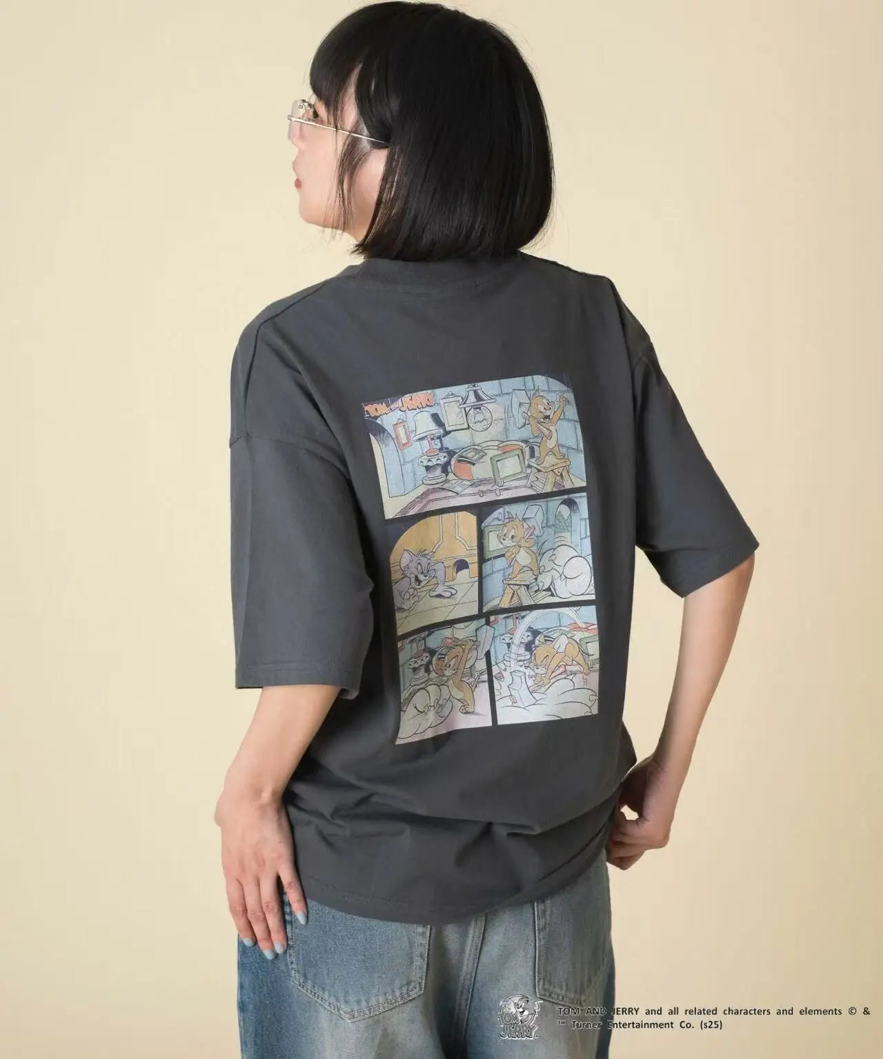 日本直送TOM and JERRY Graphic Tee WEGO LADY'S