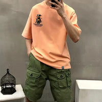 韓國直送 2ND ARCHIVE Dinosaur Terry Bear Graffiti T-shirt APM 537 BOWL