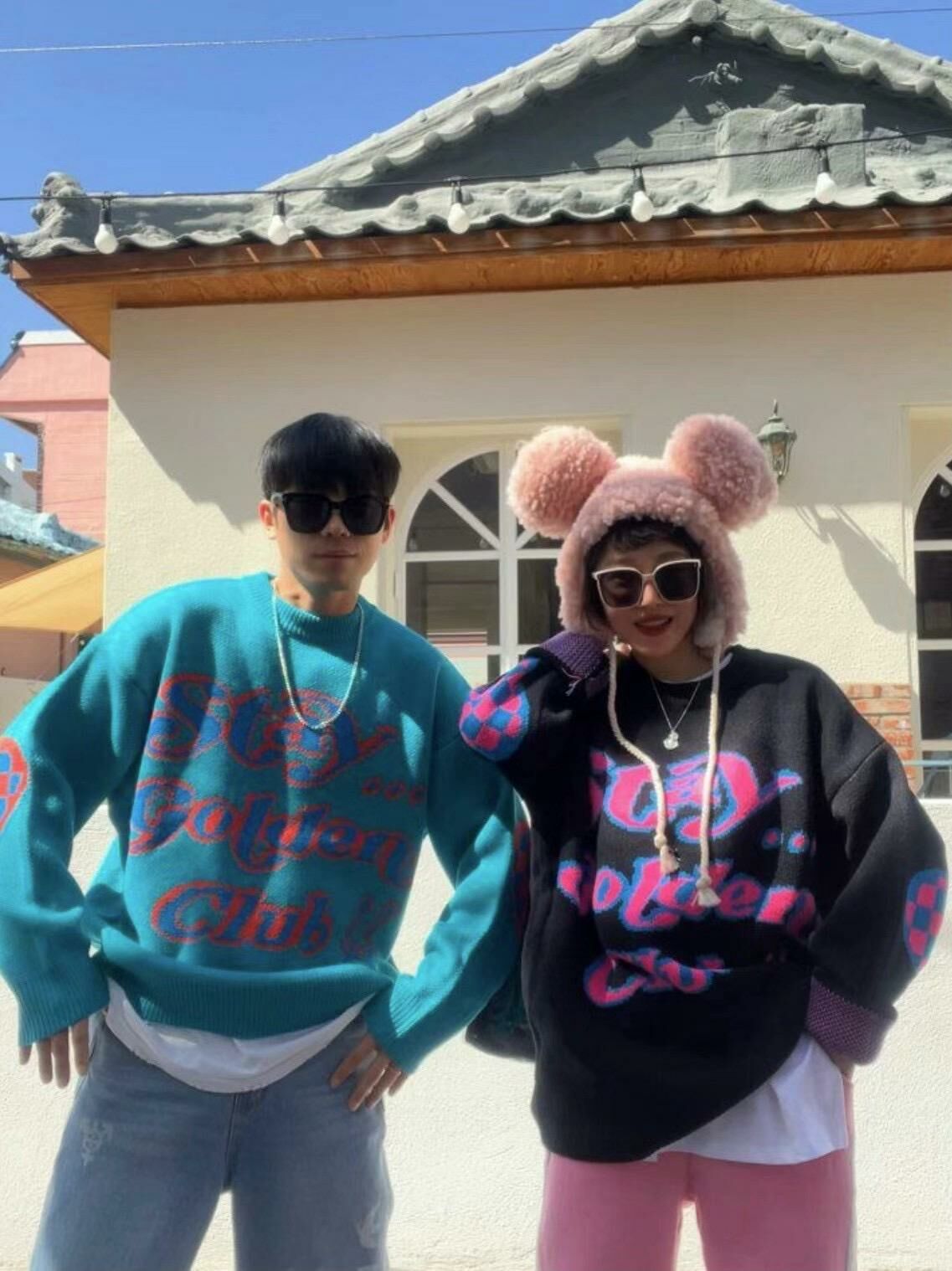 【一口價$399/件】🇰🇷韓國直送🇰🇷 2ND ARCHIVE Stay Gonden Club Jacquard Knit Sweater 2ND ARCHIVE