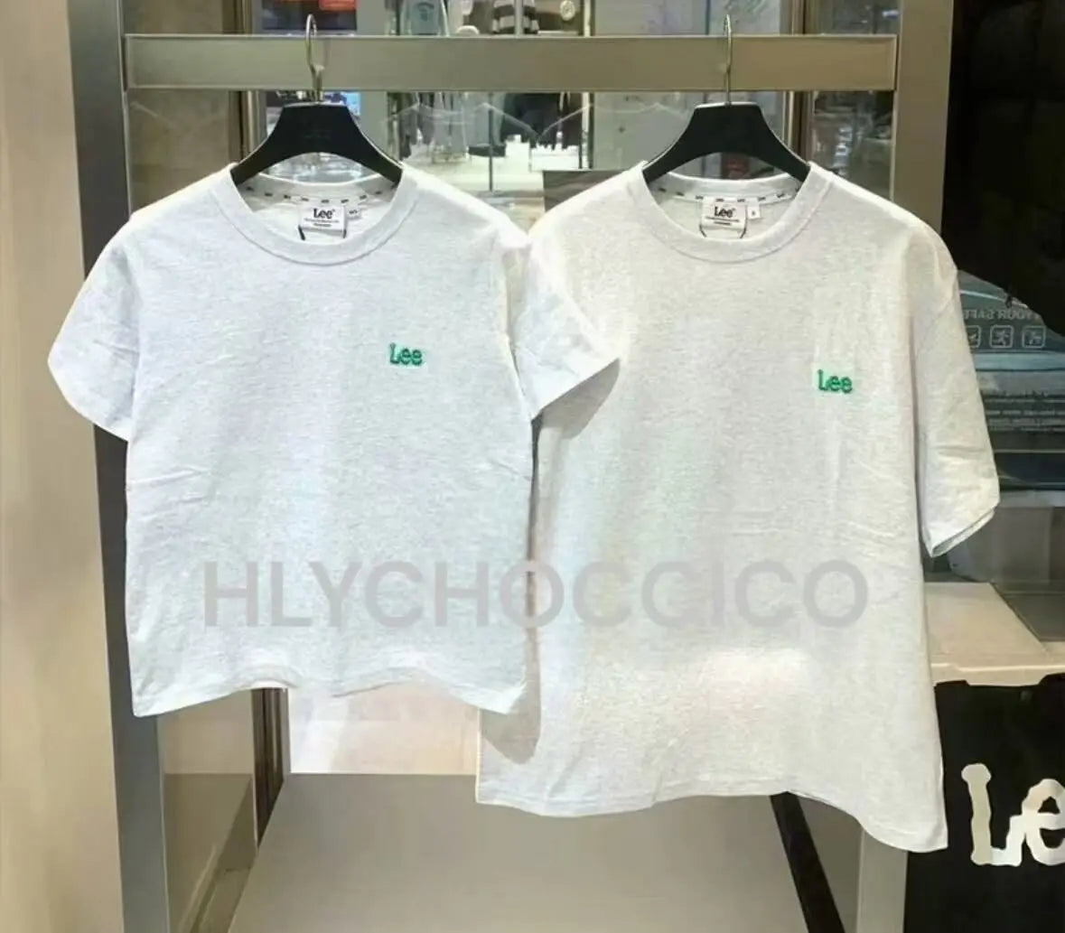 韓國直送Lee Small Twitch Logo Tee 短款/ 鬆身款