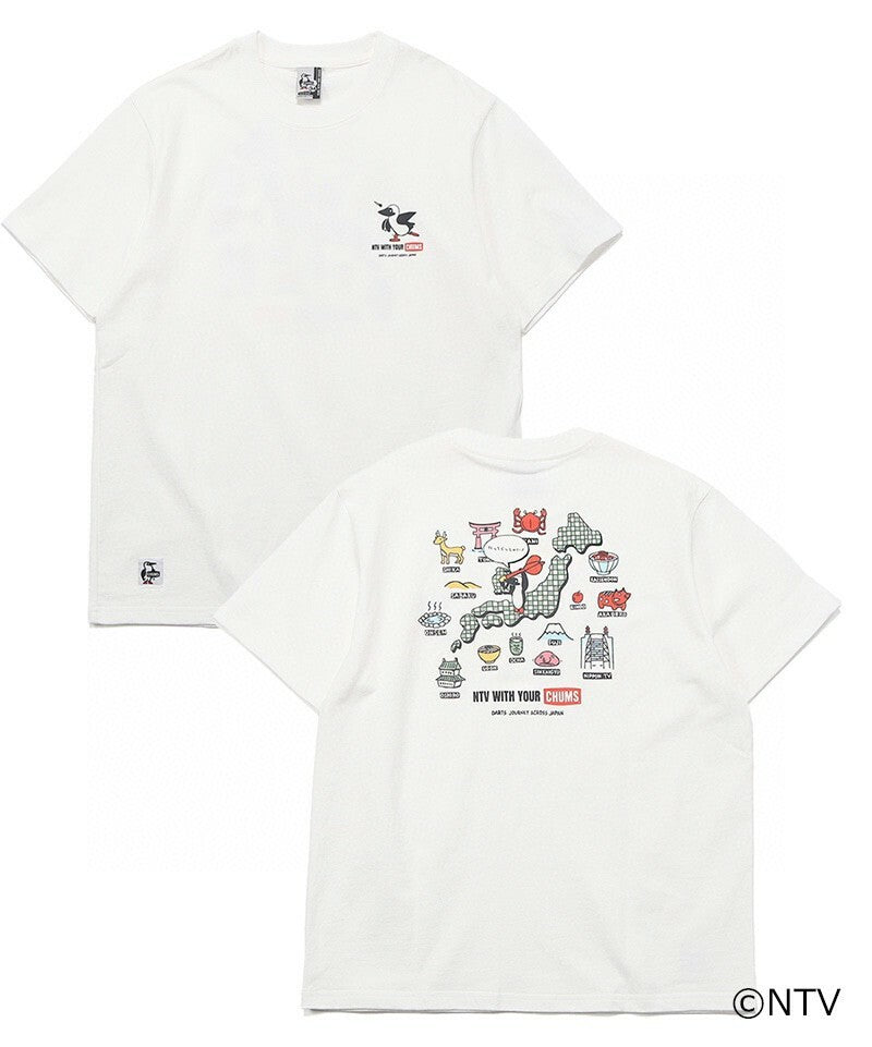 CHUMS x NTV Smile and collaborate! darts trip t-shirt
