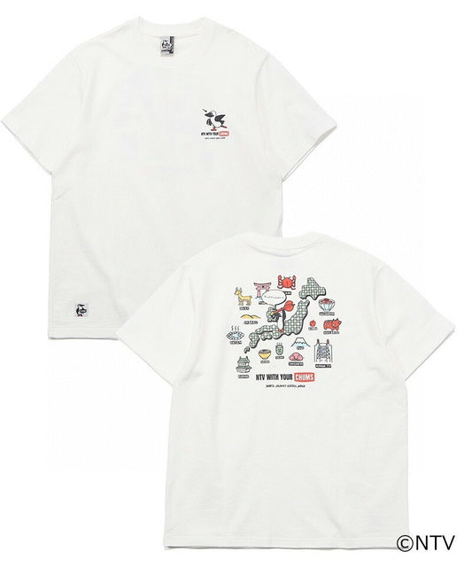 CHUMS x NTV Smile and collaborate! darts trip t-shirt