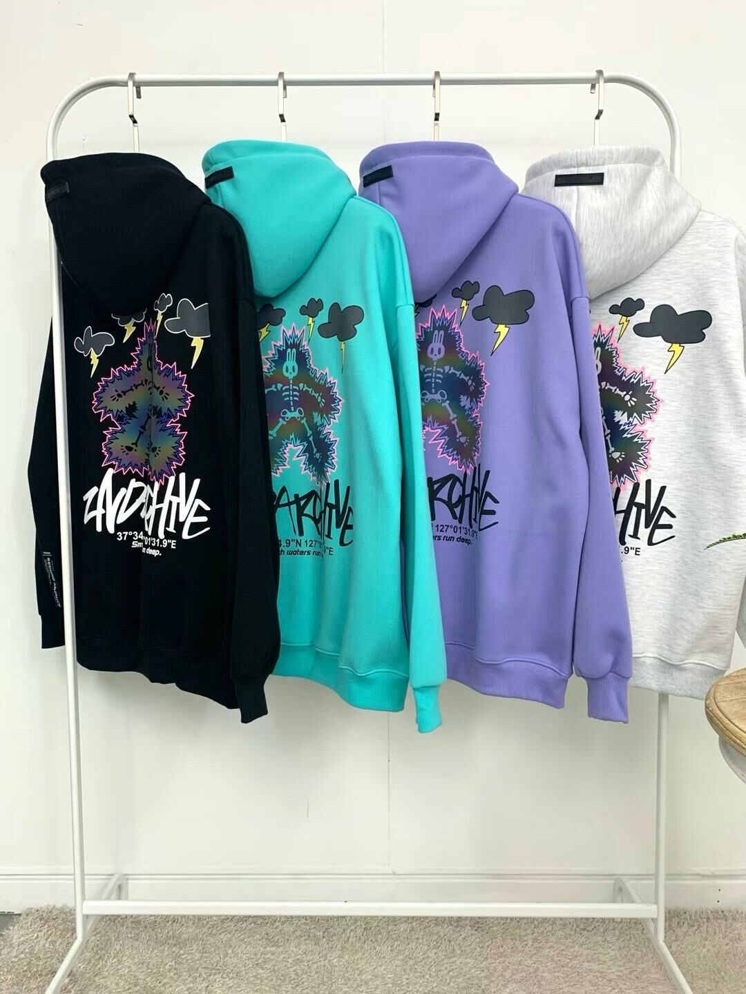 【一口價$390/件】🇰🇷韓國直送🇰🇷 2ND ARCHIVE Million Volt Scotch Bunny Hoodies 2ND ARCHIVE