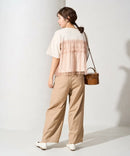 Tulle Ruffle Docking Short Sleeve T-Shirt Nya醬外貿服飾 (大廠)