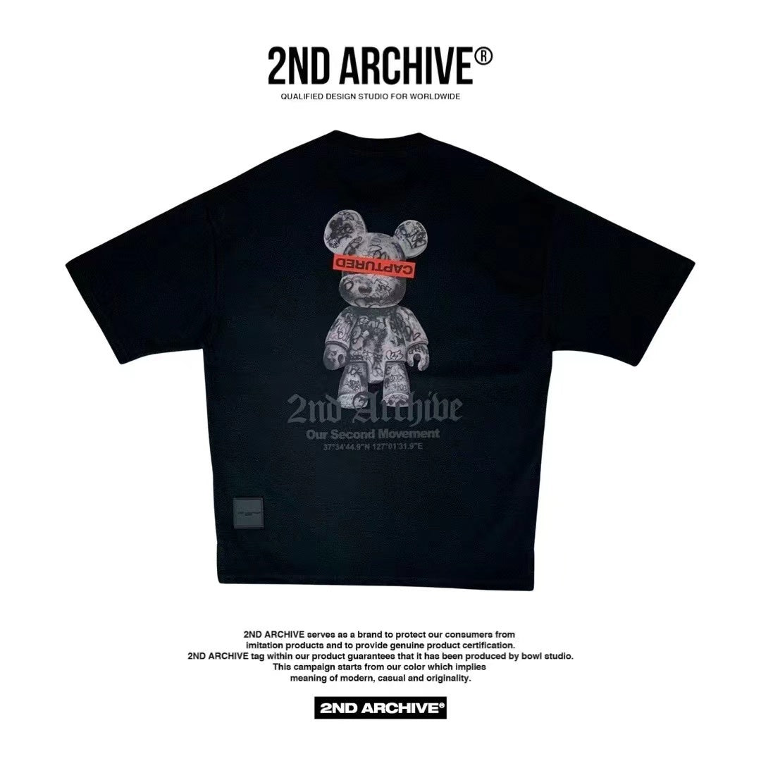 【一口價$277/件】🇰🇷韓國直送🇰🇷 2ND ARCHIVE Captured Bear T-shirt - 3 Color APM 537 BOWL