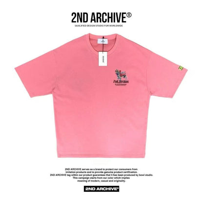 韓國直送🇰🇷 2ND ARCHIVE Tape Bulldog  T-shirt - 4 Color APM 537 BOWL