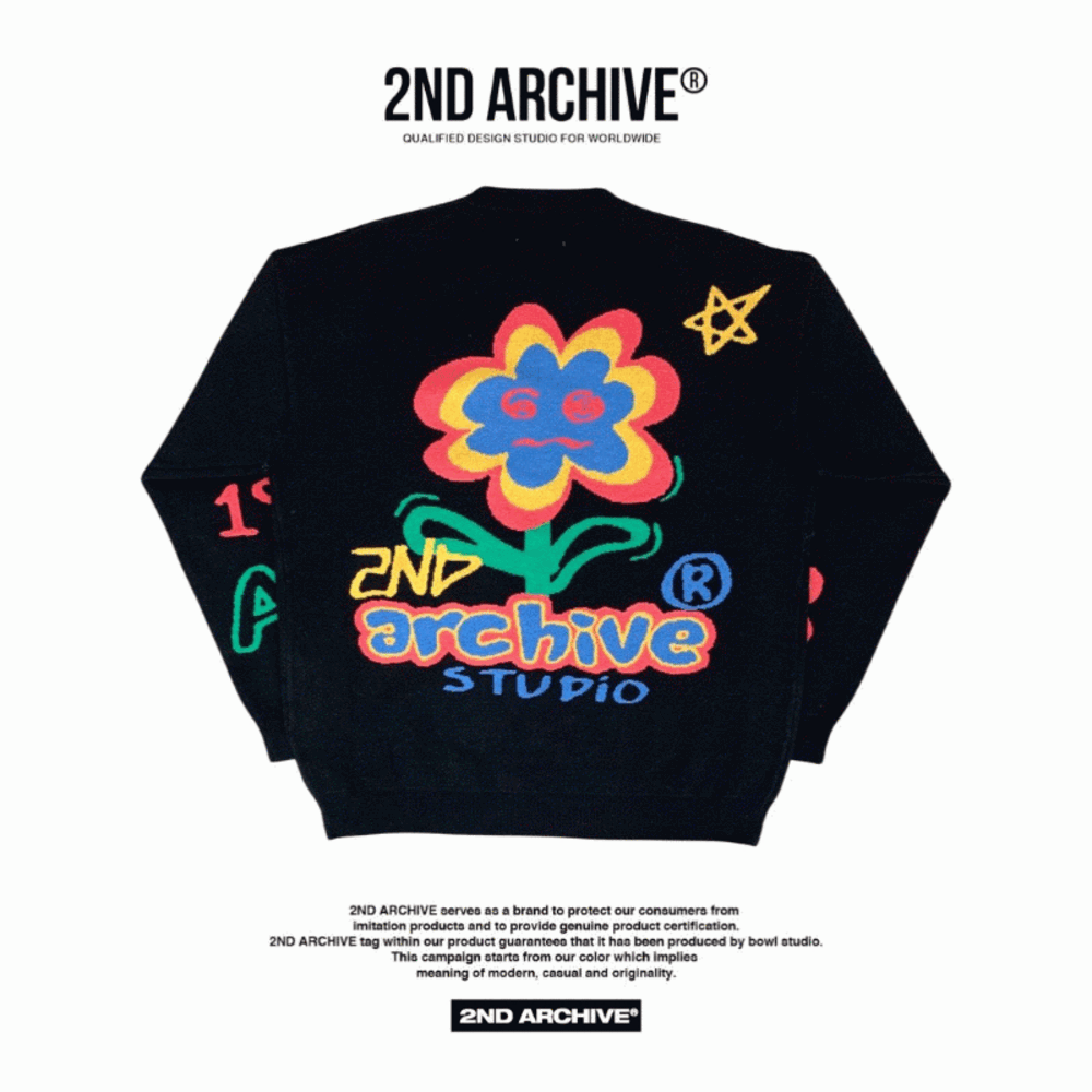 韓國直送🇰🇷 2ND ARCHIVE Studio Flower Knit Sweater
