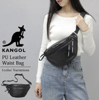 日本直送Kangol PU Leather Waist Bag kangol (Rakuten)