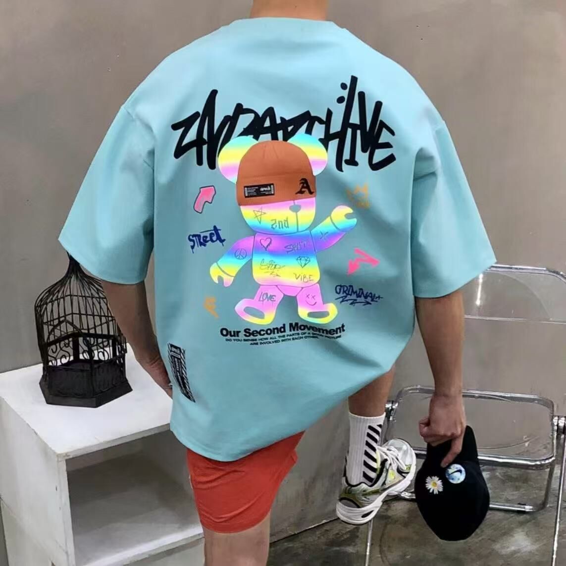 韓國直送 2ND ARCHIVE Tattoo Beanie Bear Tee