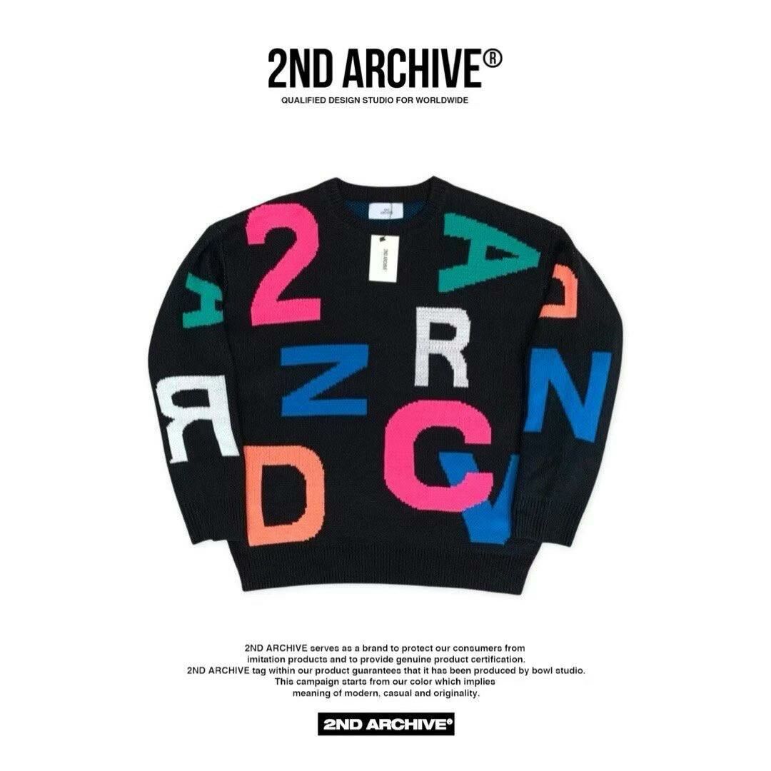 【一口價$399/件】🇰🇷韓國直送🇰🇷 2ND ARCHIVE Alphabet Logo Knit Sweater