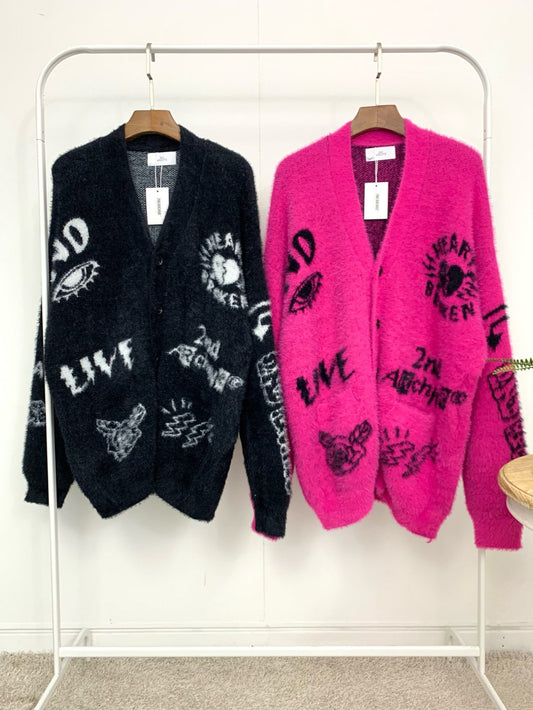 【一口價$450/件】🇰🇷韓國直送🇰🇷 2ND ARCHIVE Mohair Angora Cardigan 毛毛外套