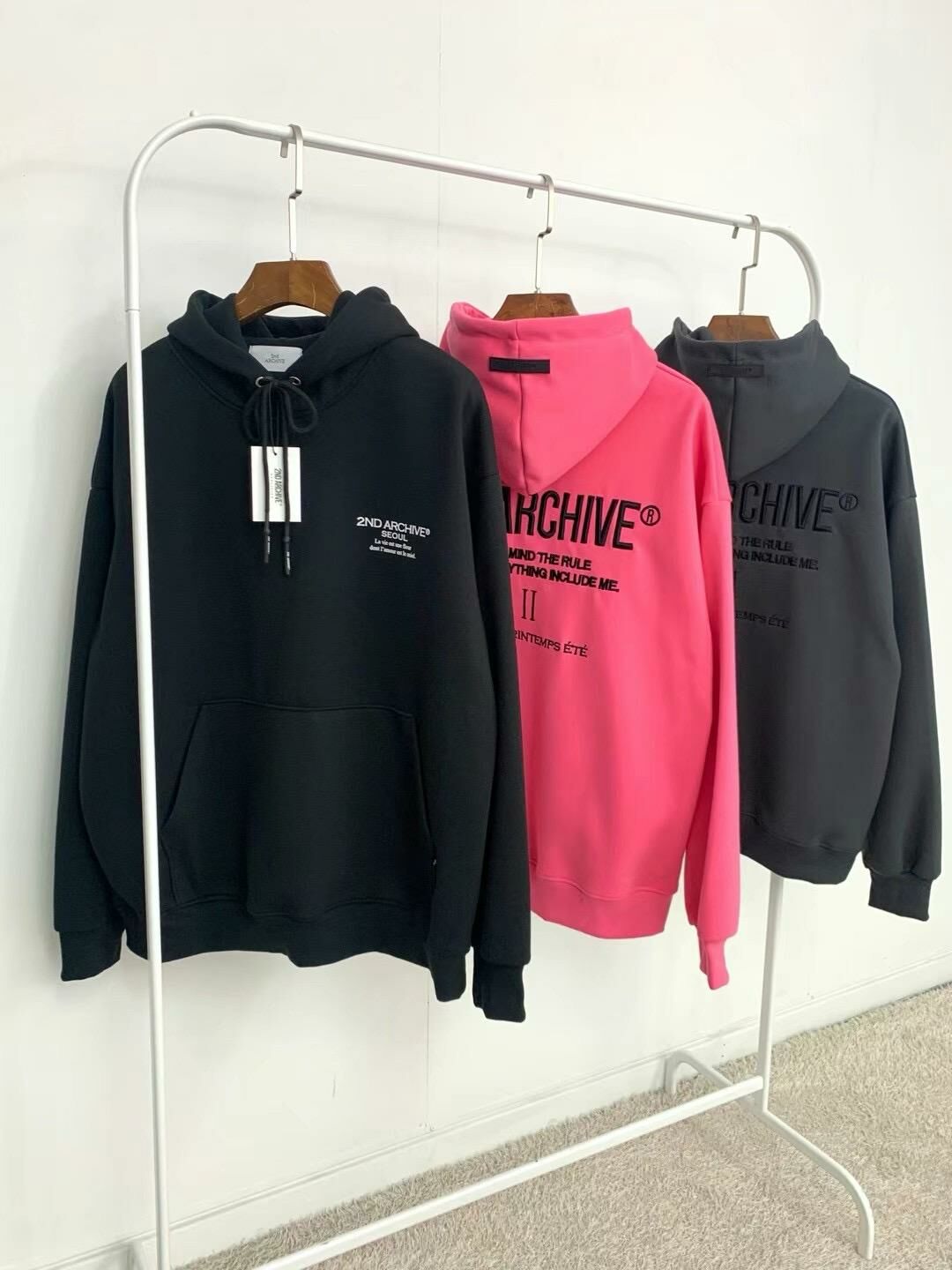 韓國直送🇰🇷 2ND ARCHIVE Logo Embroidered Hoodie