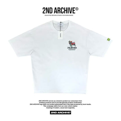 韓國直送🇰🇷 2ND ARCHIVE Tape Bulldog  T-shirt - 4 Color APM 537 BOWL