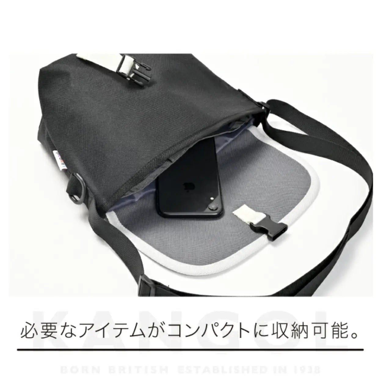 日本直送KANGOL Shoulder Bag 尼龍斜孭袋 ✨3色選擇✨ kangol (Rakuten)