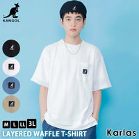 日本直送 Kangol Layered Waffle Tee Rode Crown(Rakuten Fashion)