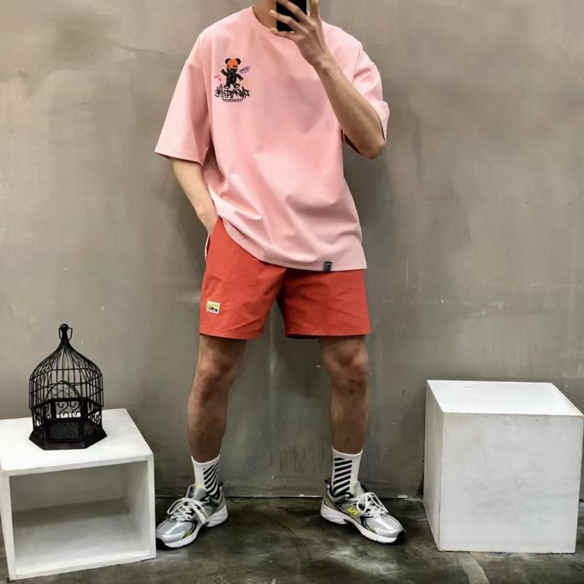 韓國直送 2ND ARCHIVE Tattoo Beanie Bear Tee
