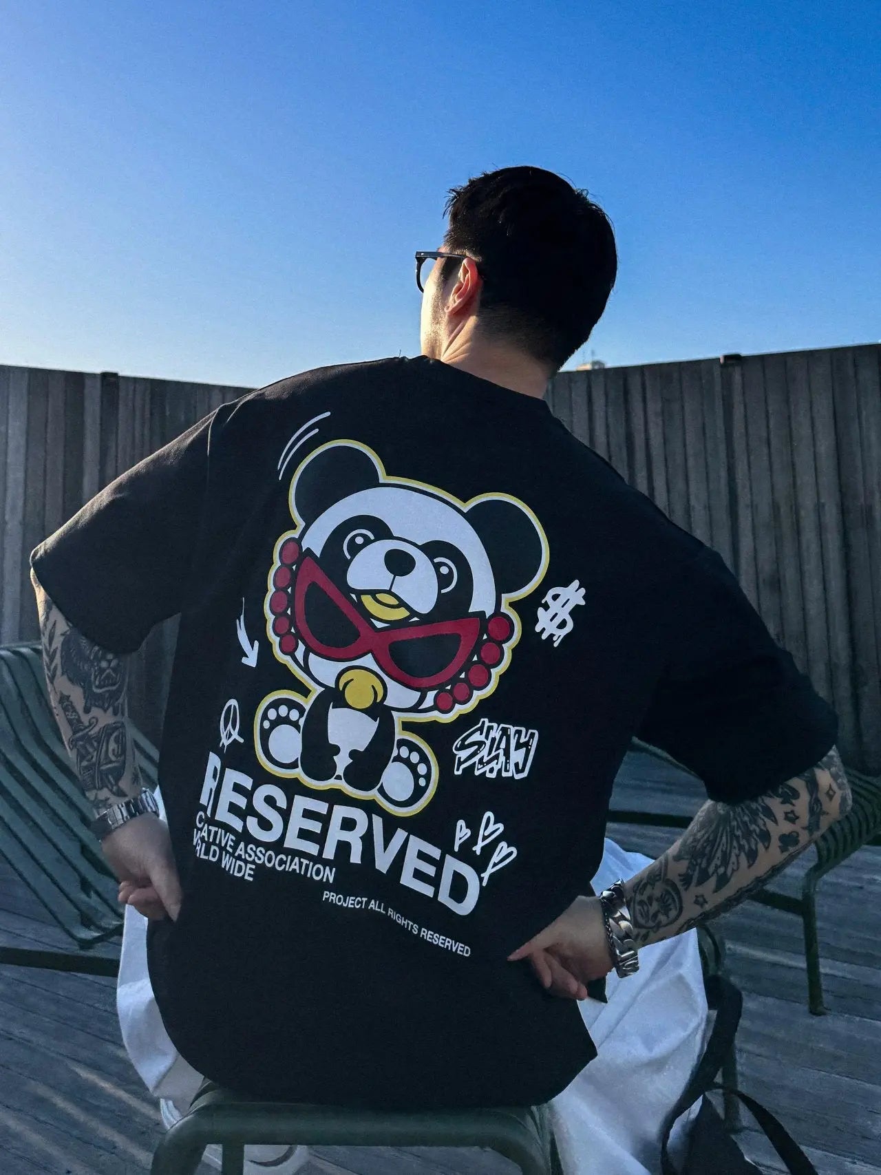 韓國直送 PLUS 82 HIYA Baby Panda Short Sleeve