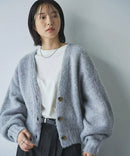 日本直送Coen Melange brushed short knit cardigan HANNA