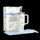 Stanley X LoveShack Fancy HOLIDAY Limited Edition Rosa Beaux Quencher 40oz HLY & CHOCCICO